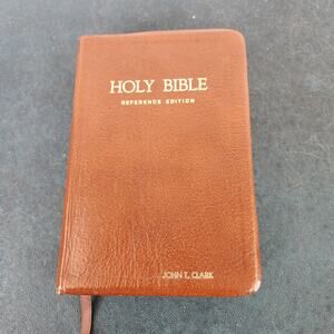 Holy Bible King James 1972 Thomas Nelson 486 Brown Red Letters Genuine Leather